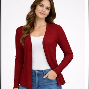 Red Haute Deep Red Women's Cardigan